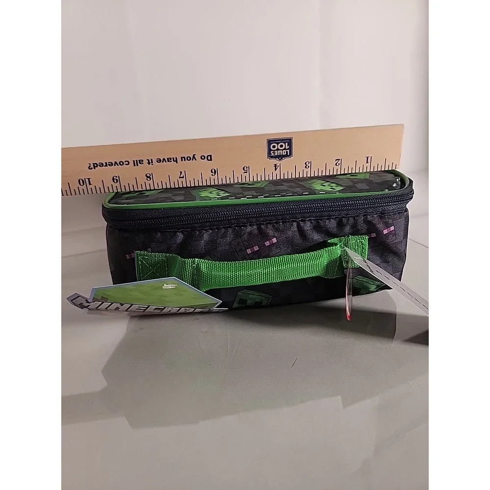 Minecraft Creeper Lunch Box Bag‎ Soft Insulated Back to School Lunchbox Thermos